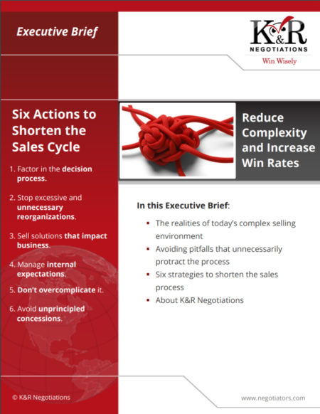 Six Ways To Shorten The Sales Cycle Negotiation Training And 